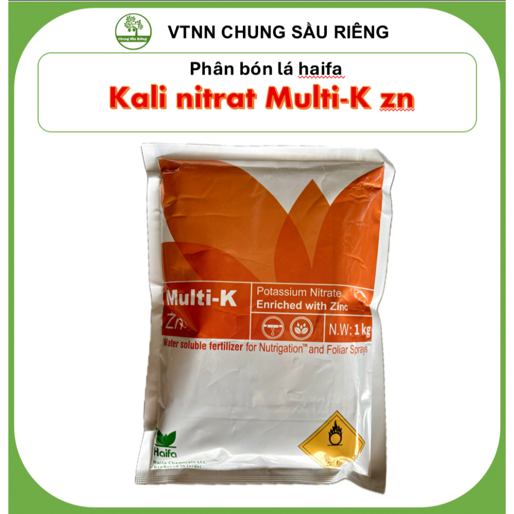 Kali ni trat Kno3 Haifa Multi-K ZN nhập khẩu israel - Kích ra hoa, chống nghẹt bông, nghẹt rễ, tăng 