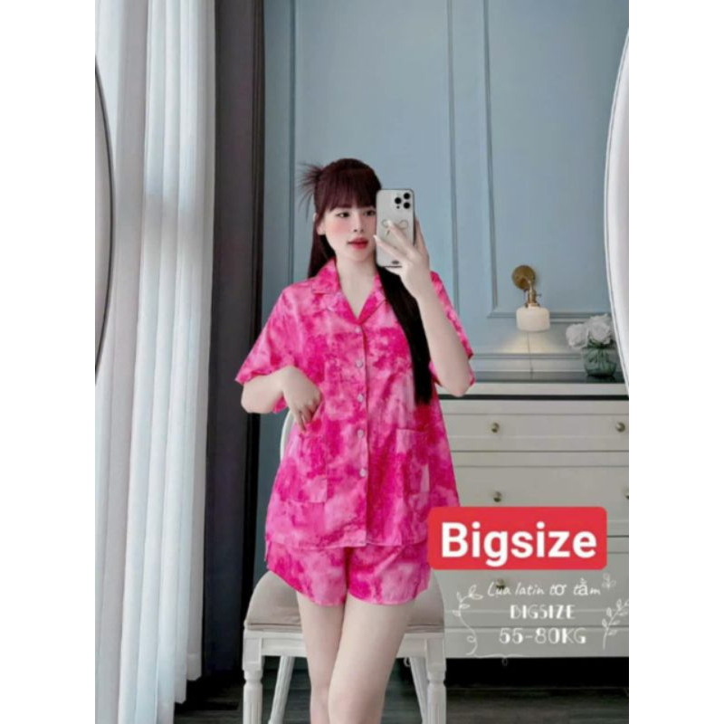 Pijama Đùi Bigsize , pizama lụa xước Bigsize thương hiệu