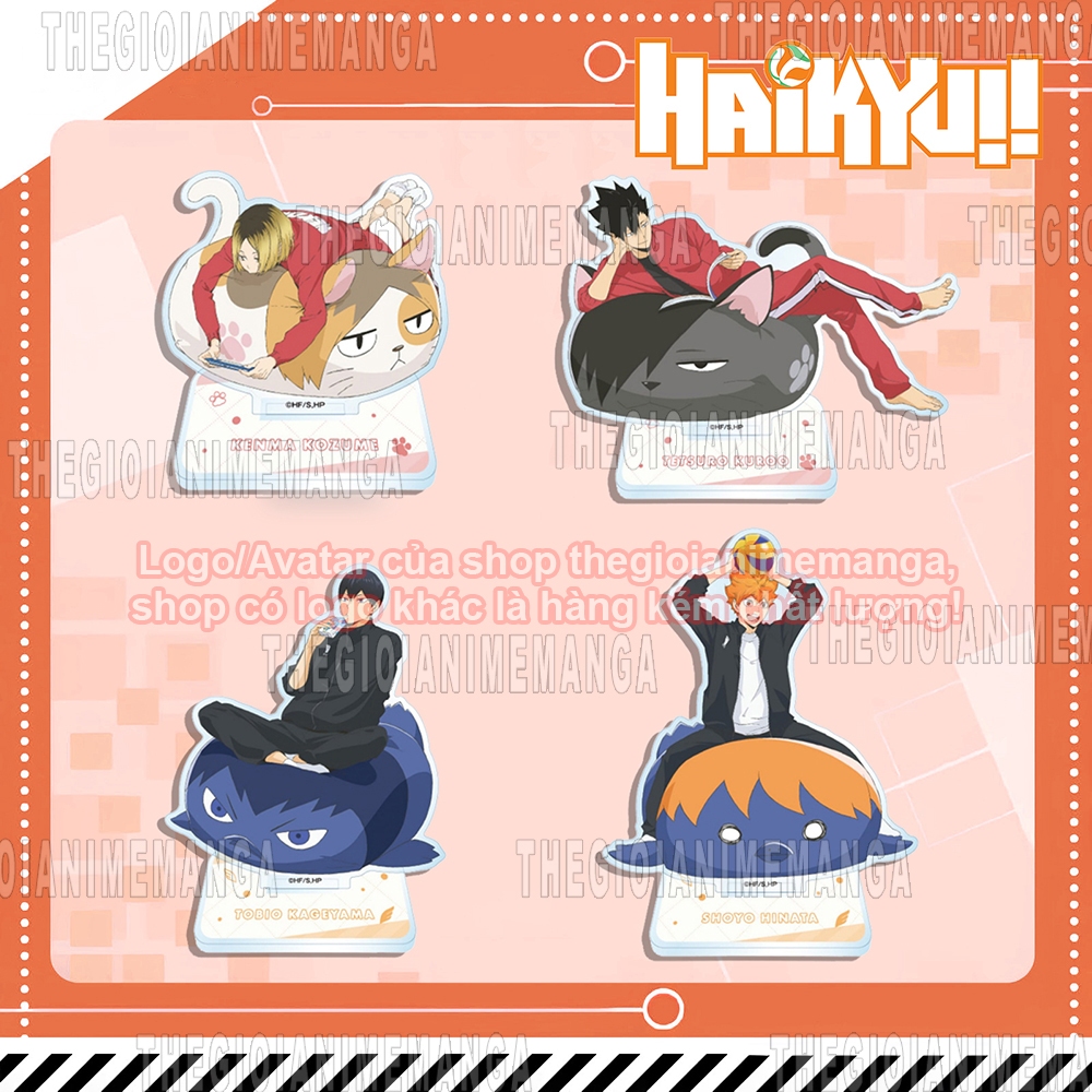 (ĐỆM MOCHI) Standee HAIKYUU Vua Bóng Chuyền mô hình mica trong anime chibi tượng trưng bày