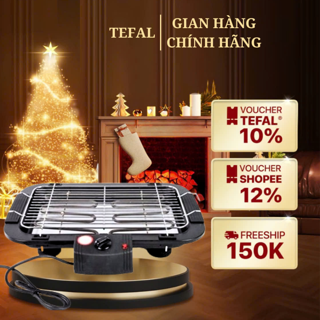 Bếp Nướng Điện Không Khói Electric 2000W Thiết Kế 5 Mức Nhiệt Dễ Dàng Sử Dụng Tại Nhà (GVQ Store)