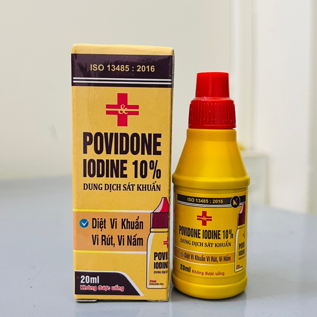 Povidone 10% Iodine sát trùng sát khuẩn - Thuốc đỏ I ốt
