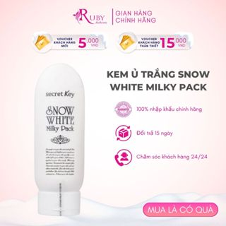 Kem Ủ Trắng Toàn Thân SECRET KEY Snow White Milky Pack 200g