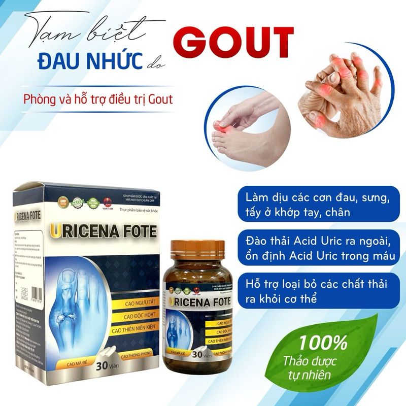 Viên uống Gout URICENA FOTE