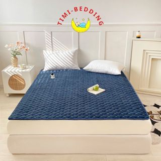 Thảm nỉ giường nỉ nhung chữ H mùa đông cao cấp dày dặn ấm ấp – thảm nhung trải giường – Timibedding