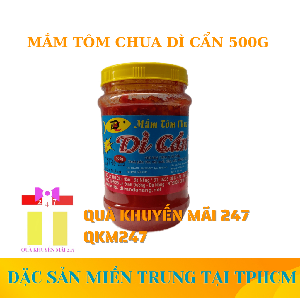 Mắm tôm chua Dì Cẩn Đà Nẵng 500g