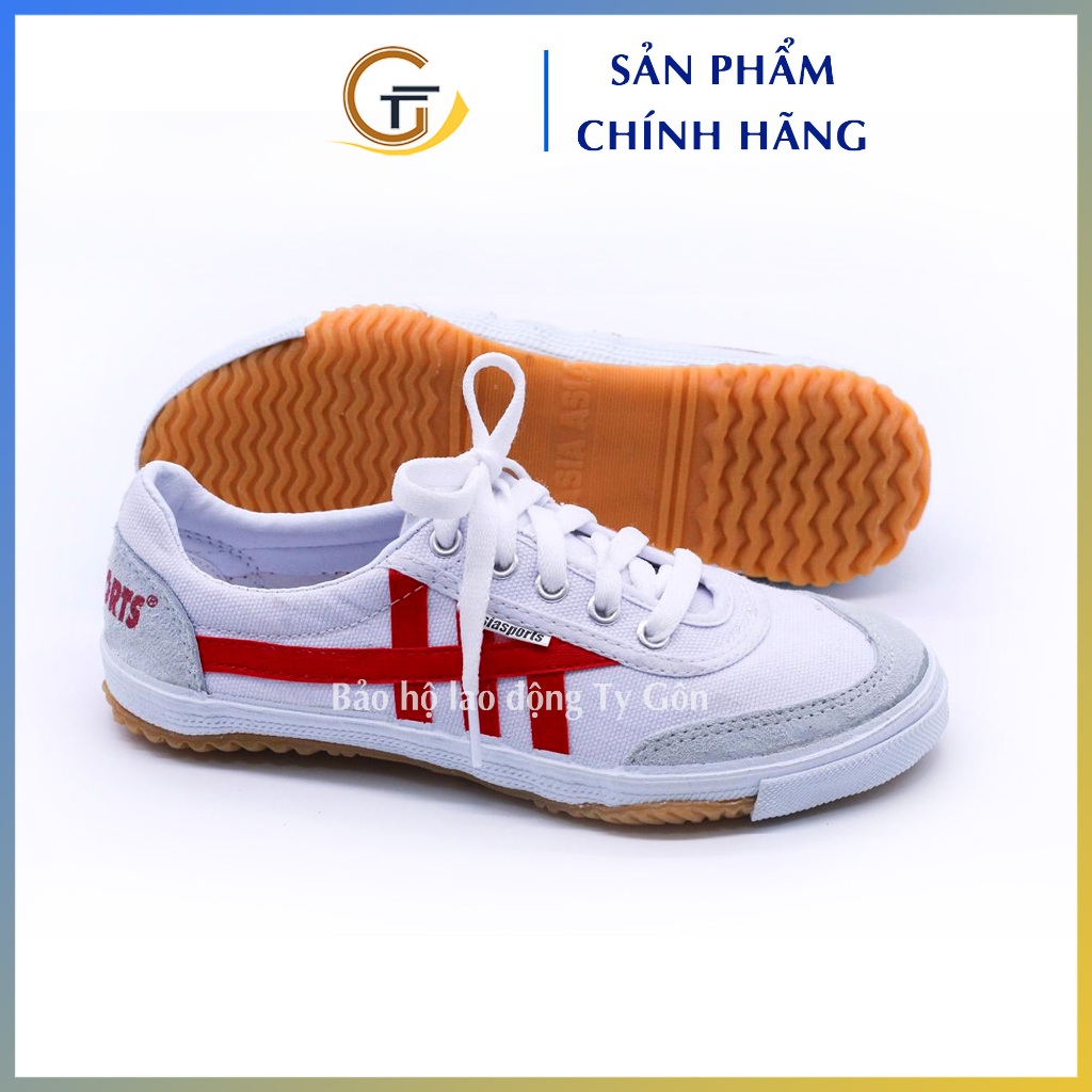 Giày vải thể thao Asia sọc đỏ nhẹ - bền - đẹp phù hợp mọi lứa tuổi