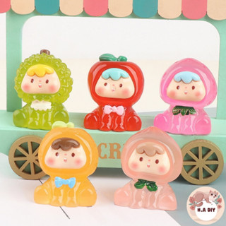  Mô hình em bé trái cây đầu moi dạ quang phát sáng 