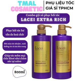 Dầu gội, xã Lacei Extra Rich phục hồi tóc hư tổn 800ml cam kết chính hãng công ty