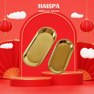 Khay mạ vàng,khay đựng dành cho spa thiết kế sang trọng- Haispa