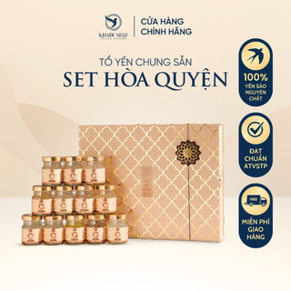  Set Hộp Yến 12 Hũ KhaDi Nest 70ml - Yến Sào Khánh Hòa 20% Nguyên Chất | Chuẩn Vị | Biếu Tặng Cao Cấp 