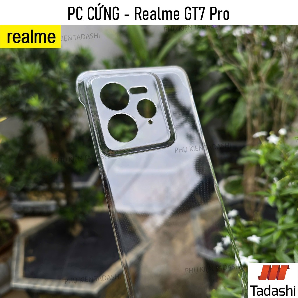 Ốp Lưng KHÔNG VIỀN Realme GT7 Pro, Realme GT7 Realme GT6/ GT Neo 6 SE/ Neo7 Trong Suốt Nhựa PC CỨNG,