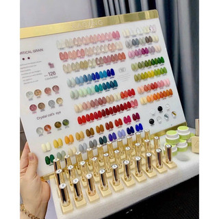  Set sơn gel 126 màu - chất sơn đẹp xuất sắc - tone màu siêu hot   Tặng kèm base top bảng màu   