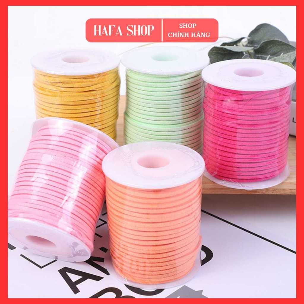Cuộn Dây Ruy Băng Xốp Sợi Da Lộn, Dài 45m, sợi khoảng 2mm, Cuộn Dây Xốp Dai, Trang Trí Decor Tháp Bá