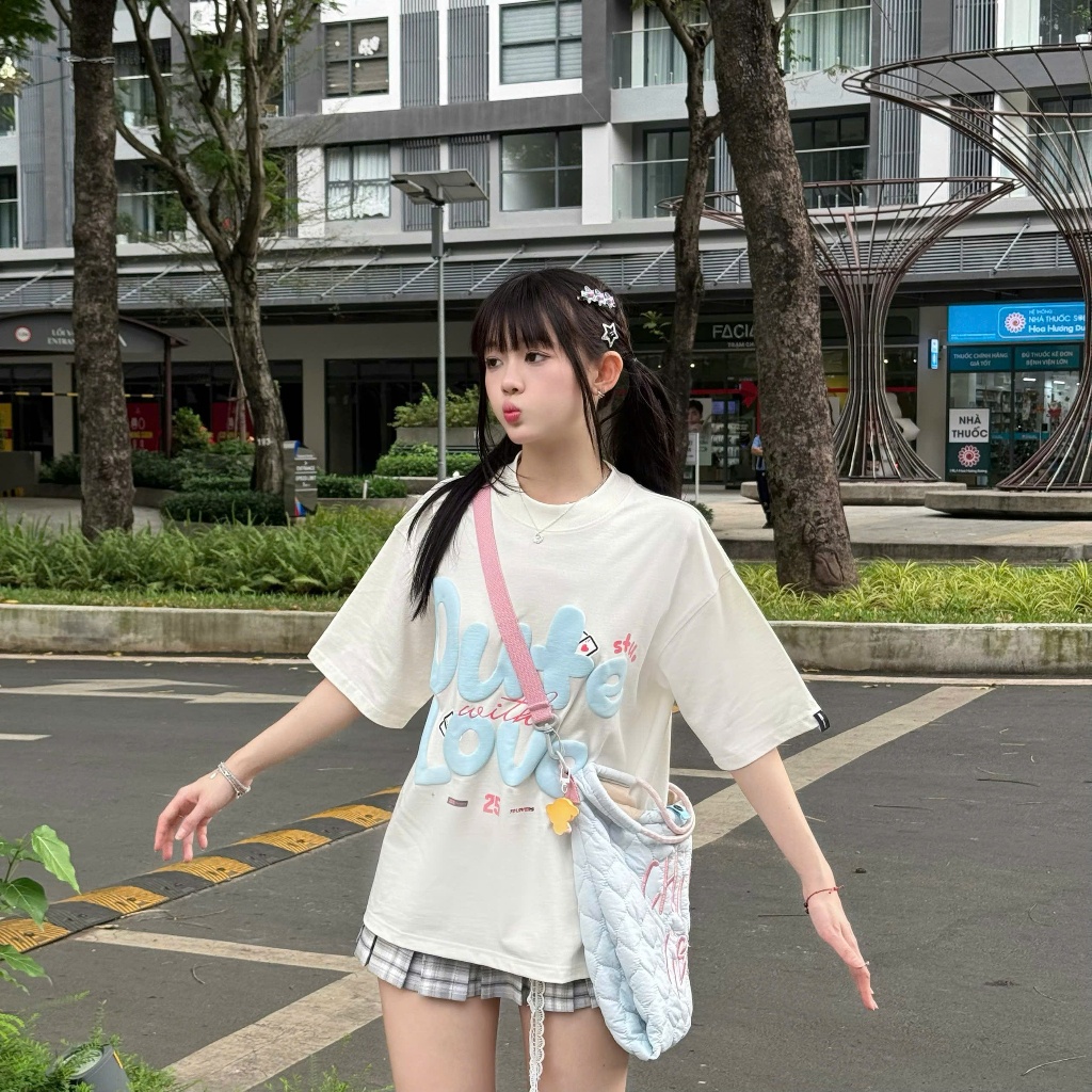 Áo Thun Form Boxy Outerity Lover / Unisex Nam Nữ 100% Cotton | BigBuy360 - bigbuy360.vn