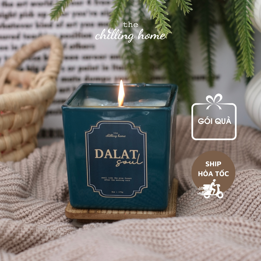 Nến Thơm Đà Lạt - Nến Thơm Hương Gỗ - Nến Thơm Cao Cấp - Quà Tặng Nến Thơm - The Chilling Home