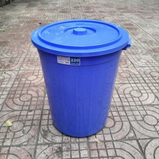 Thùng Nhựa Tròn Có Nắp Đậy 50L 60L 80L 120L 160L 180L 220L VIETNHAT ( Hà Nội Ship 2h )