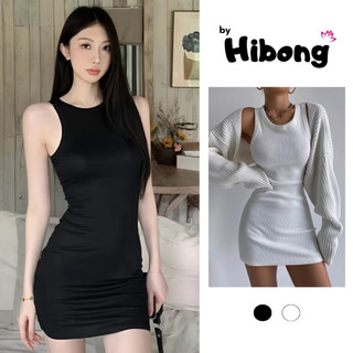 Đầm BA LỖ Trơn Nữ Chất Thun Gân Co Giãn BM00_BM140, Váy Ôm Body Sát Nách Kiểu Gợi Cảm Sexy Tôn Dáng - HIBONG