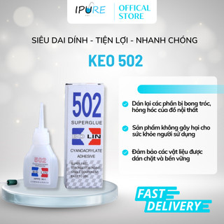 Keo Dán 502 Đa Năng, Dán Giày Dép, Chi Tiết Nhựa, Siêu Dính, Nhanh Khô - Tiện Lợi, Dễ Sử Dụng| IPURE