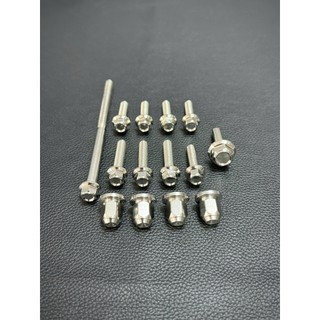 Bộ 14 ốc INOX304 lắp đầu bò Wave Dream 100cc