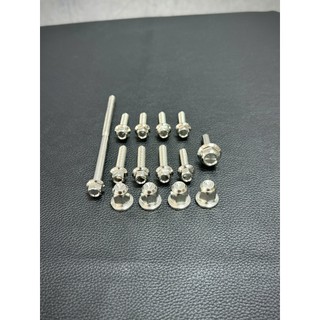 Bộ 14 ốc INOX304 lắp đầu bò Wave Dream 100cc