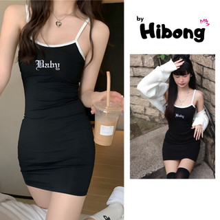 Đầm HAI DÂY THÊU BABY Nữ Chất Thun Gân Co Giãn, Váy Ôm Body Kiểu Sexy Gợi Cảm Tôn Dáng - HIBONG