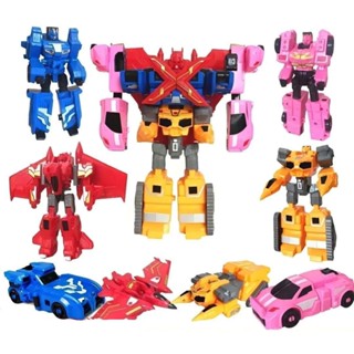  Đồ chơi lực lượng nhí robot X 4in1 siêu nhân nhí 