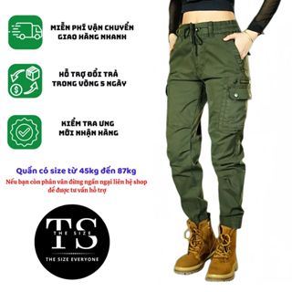 Quần Jogger túi hộp nữ TSSTORE95 chất kaki dày dặn phong cách thể thao khỏe khoắn