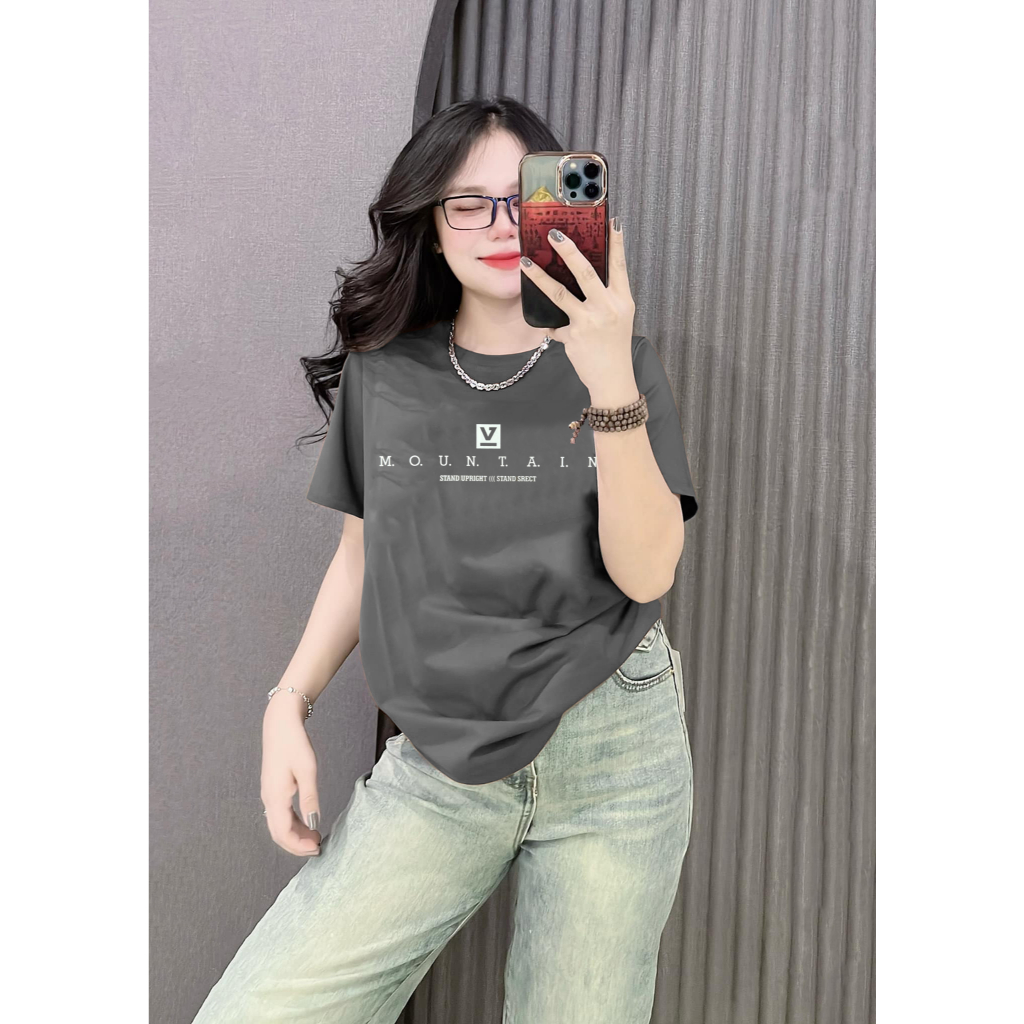[40~70kg] Áo Thun Thái Nữ Cotton 100% [Mountian], Mềm Mịn Mát Phong Cách, Cá Tính, Độc Đáo [Mã A53] Happy Boutique | BigBuy360 - bigbuy360.vn
