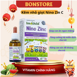  Imochild Nino Zinc - Kẽm nhỏ giọt cho trẻ từ sơ sinh giúp tăng đề kháng cho bé bé ăn ngon 30 ml  
