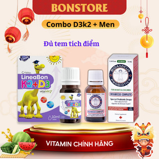  Men vi sinh 10 chủng BioAmicus + D3K2 