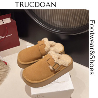 Dép sục lông nữ M17 lót lông cừu cao cấp chuẩn FullBox QCCC