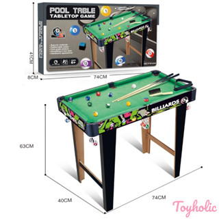 Bàn bida mini / bàn bida gỗ cỡ lớn size 74cm cho trẻ em và người lớn bộ trò chơi bộ quà tặng cho bé trai bé gái