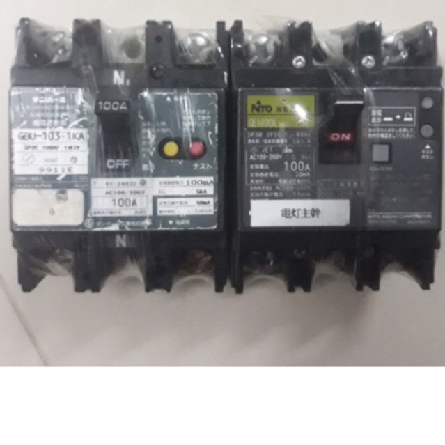 Cb chống giật 100A 2pha nhật