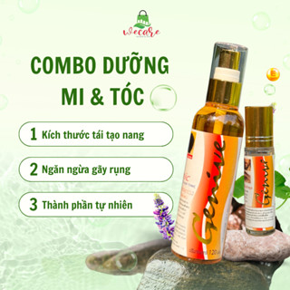 Combo chai xịt mọc tóc + serum dưỡng mi GENIVE Thái Lan chính hãng Wecare
