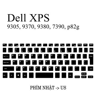 Miếng Decal Dán Nút Phím Laptop Dell XPS 9305 9370 9380 7390 p82g nhật đã cắt sẵn theo kích thước