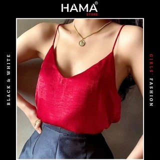 Áo lụa 2 dây HAMA STORE H48 Có tăng đưa sexy dạo phố [Nhiều màu]