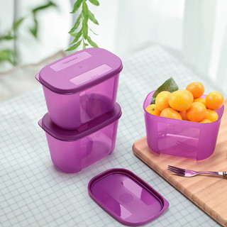  hộp trữ đông Tupperware 300ml hàng Tup Trung nội địa màu tím bắt mắt chia nhỏ trữ thức ăn tốt trong ngăn đông 