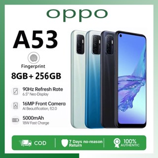 Sale điện thoại Oppo A53 2 sim Pin 5000mah ram 8G/256G máy Chính Hãng Chiến Game siêu mượt