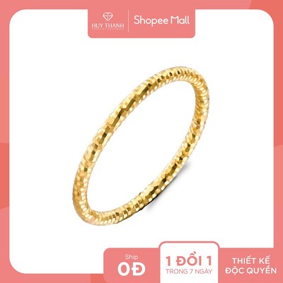 Nhẫn Nữ Vàng Tây 10k Thiết Kế Giác Cắt Tinh Xảo Tán Sắc Độc Đáo NZ025 Huy Thanh Jewelry