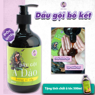 Dầu gội bồ kết Ả Đào - Hỗ trợ giảm rụng, giảm gàu, giảm bết ngứa - Chai 500ml Mộc Nhan