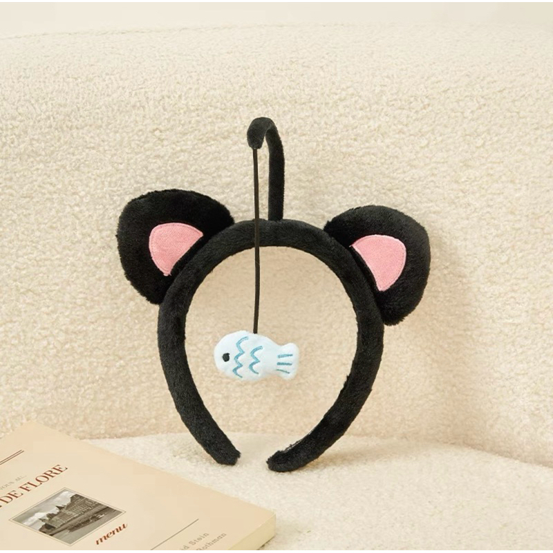 [HÀNG LOẠI 1] Băng đô cài tóc hình Mèo Con và Con cá dễ thương