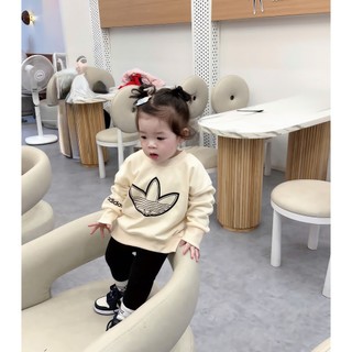 áo sweater nỉ das viền đen bé trai , gái , áo cổ tròn  thu đông bé trai , gái , kid genz