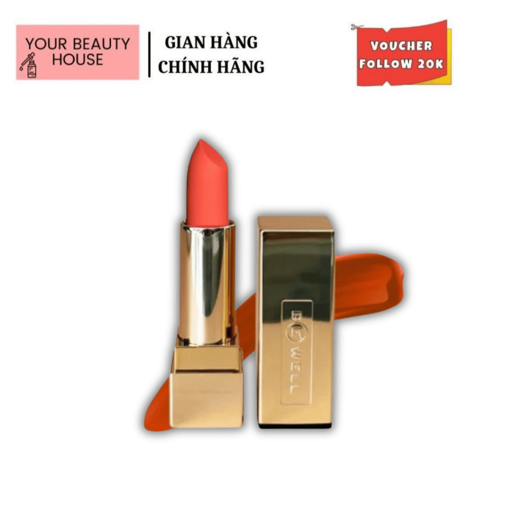 [BE'WELL]  Love Sweet Matte - Son Thỏi Lì Màu Đẹp, Lâu Trôi