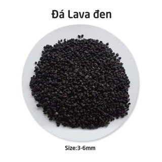 1kg) Đá Lava đen- Nham Thạch Đen nhập Indo - Rải mặt, trộn đất trồng sen đá - Hồ cá - Kiểng lá - Bonsai