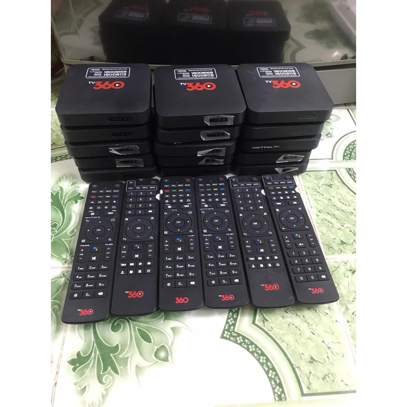 Tv360 box VIETEL chính chủ. Không mất phí hàng tháng điều khiển remote đã up ATV qua sử dụng