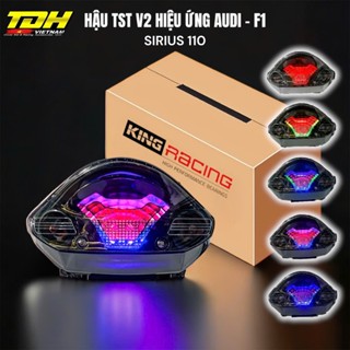Đèn hậu TST v2 hiệu ứng Audi 7 màu Stop F1 Sirius 50/110