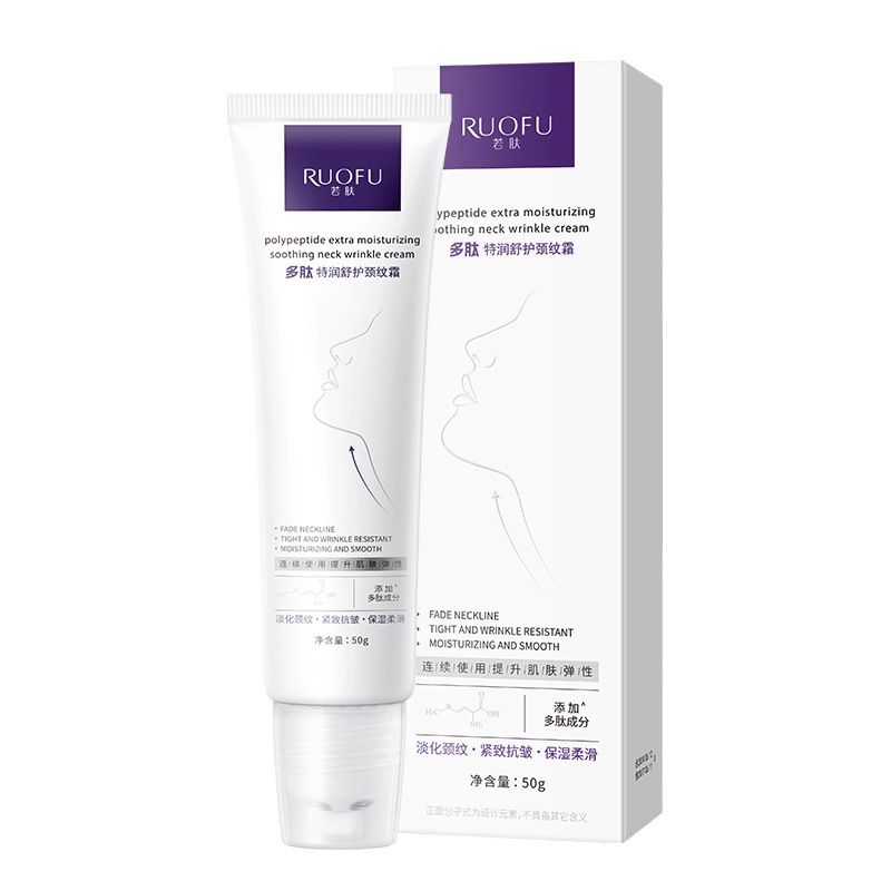 Kem Dưỡng Da Vùng Cổ Ruofu Polypeptide - Kem dưỡng cổ Polypeptide cải thiện nếp nhăn, tăng độ đàn hồi cho da
