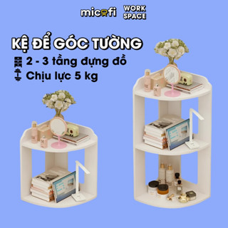  Kệ Góc Tường Micofi Giá Để Kê Bỏ Đồ Sách Nhiều Tầng Góc Nhà Phòng Tam Giác Gỗ Nhựa Composite Cao Cấp Hiện Đại 