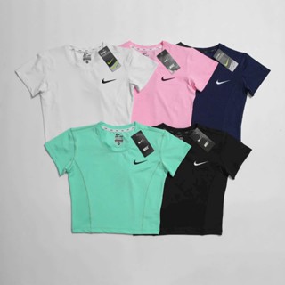 Áo Croptop thể thao nữ tập gym yoga erobic thun poly lạnh 4 chiều mềm mịn thoáng mát