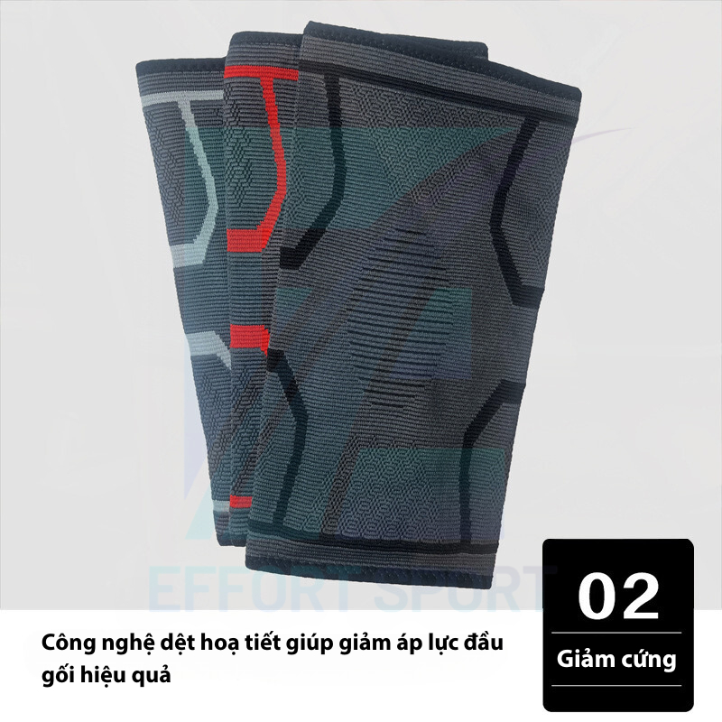 Bó gối thể thao EFFORT SPORT co dãn dày dặn băng ống bảo vệ đầu gối tập luyện thể thao - DAGOI07